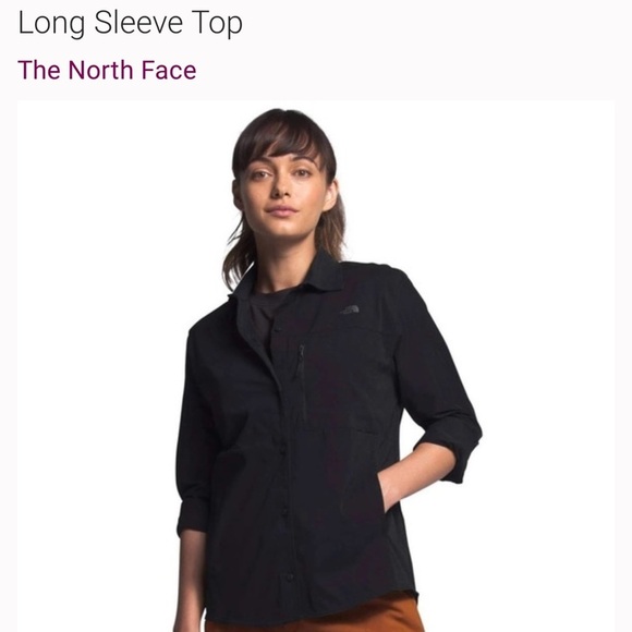 EUC -  The North Face Outdoor Trail Vented Long Sleeve Top - Size L - Picture 2 of 6